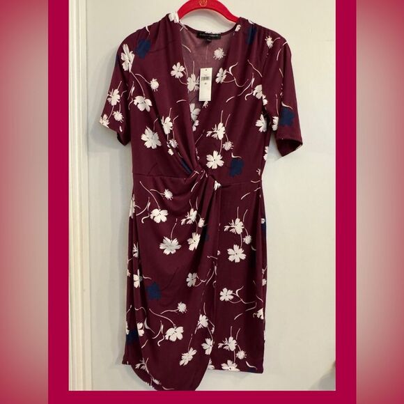 NEW Banana Republic Floral Wrap Midi Dress - Work / Semiformal / Fall Events - Picture 2 of 4